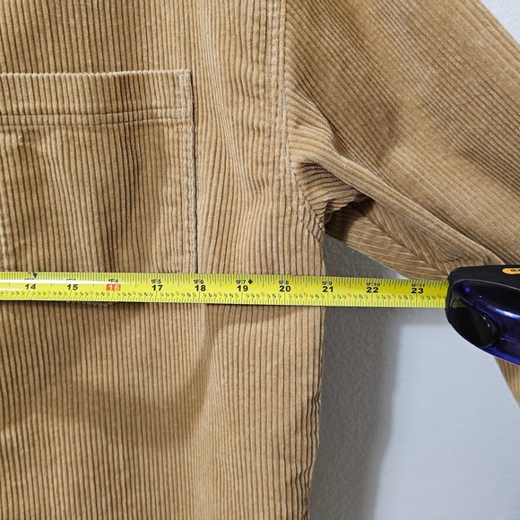 LEVI'S Remi Tan Colored Button Down Long Sleeve Corduroy Shirt sz S - Picture 11 of 11